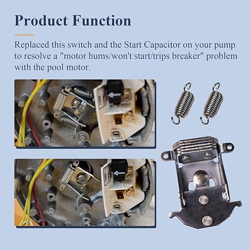 Miniatura 5 de Ctuoptuo SAW-21-36, 601079-001 Governor - Interruptor giratorio, apto para todos los motores Century (A.O. Smith) de una sola velocidad para