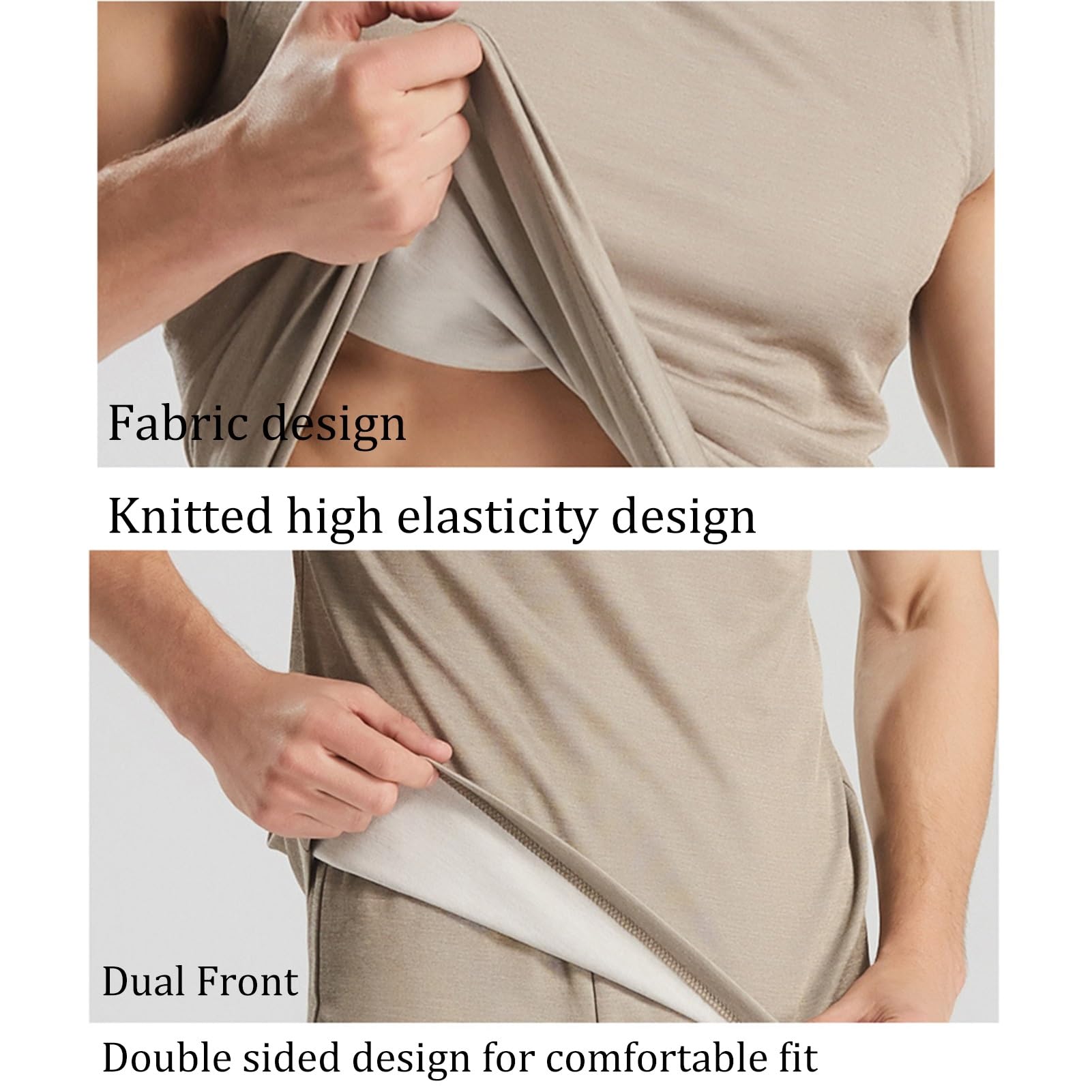 Abschirmgewebe Faraday Stoff Anti-Strahlung Kleidung 5G EMF WiFi RFID Protect Stoff Schild Tank Schürze (Color : Silver, Size : M)