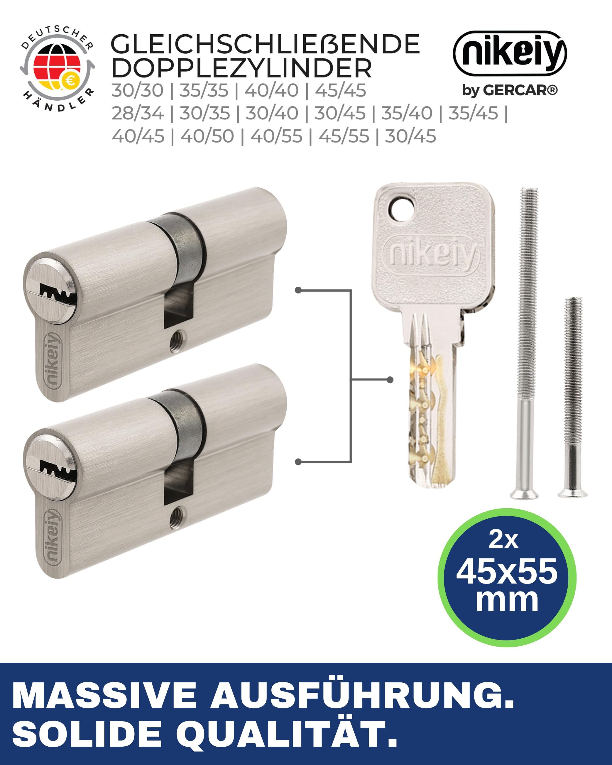 Cilindro Doble Embrague Prerotu 30x40 Latón