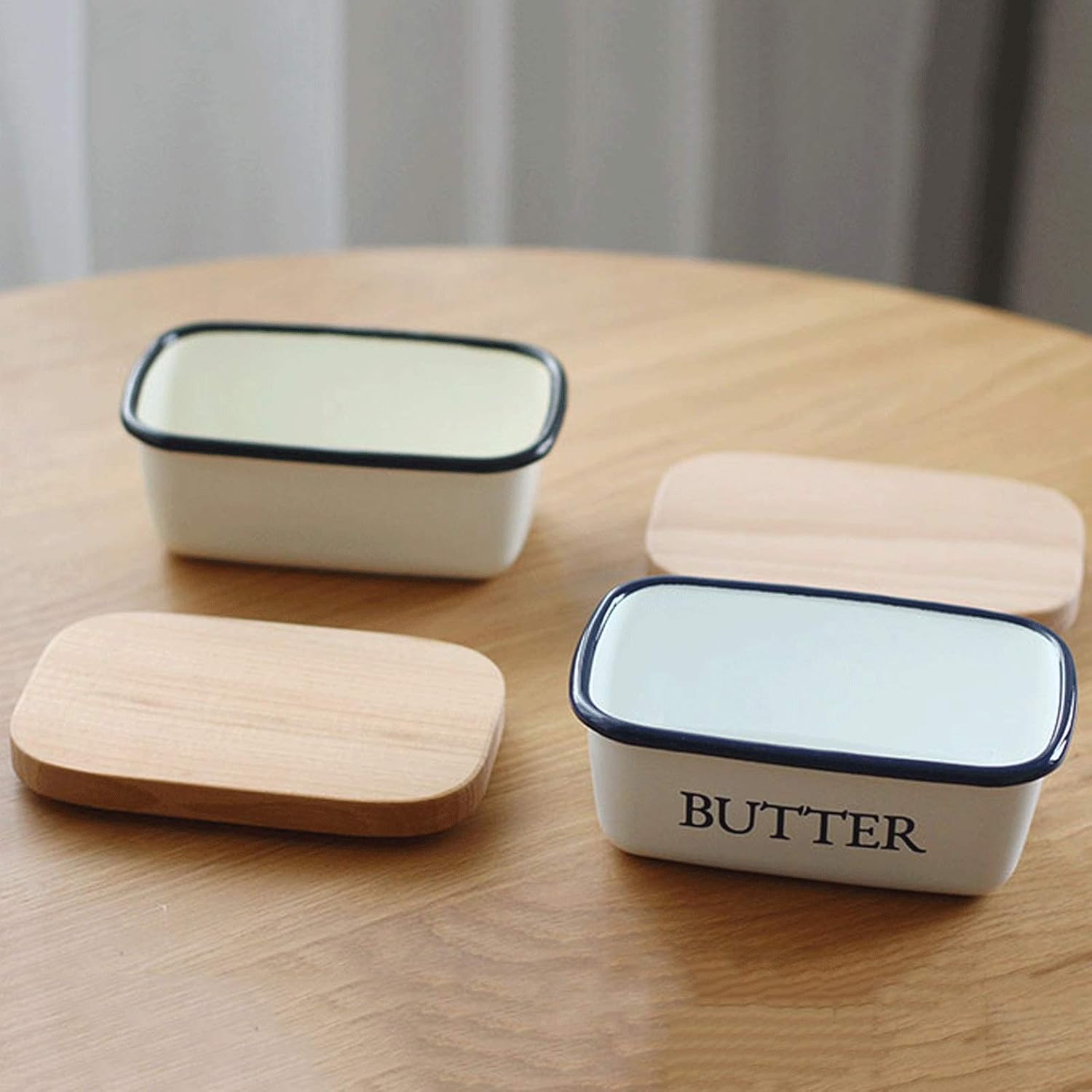 Butter Dishes Butter Box Has a Thick Lid and Can Be Used As a Storage Box for Butter Ice Cream Cakes. Butter Dish Is the Best Gift for Family and Friends Butter Container