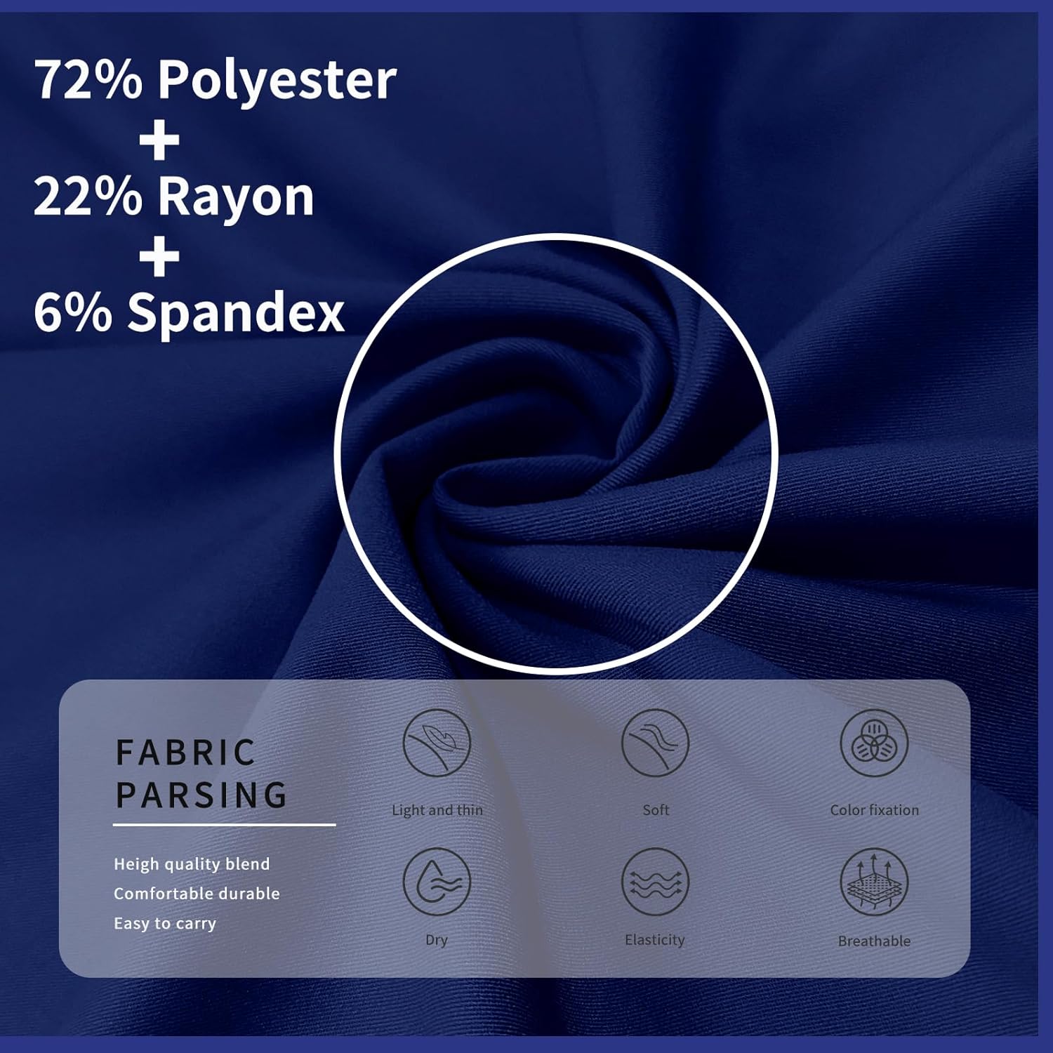 VIAOLI Scrubs for Women Set Modern V-Neck Top & 8 Pocket Jogger Pants Nursing Uniform Solid Stretch Workwear - Image 5