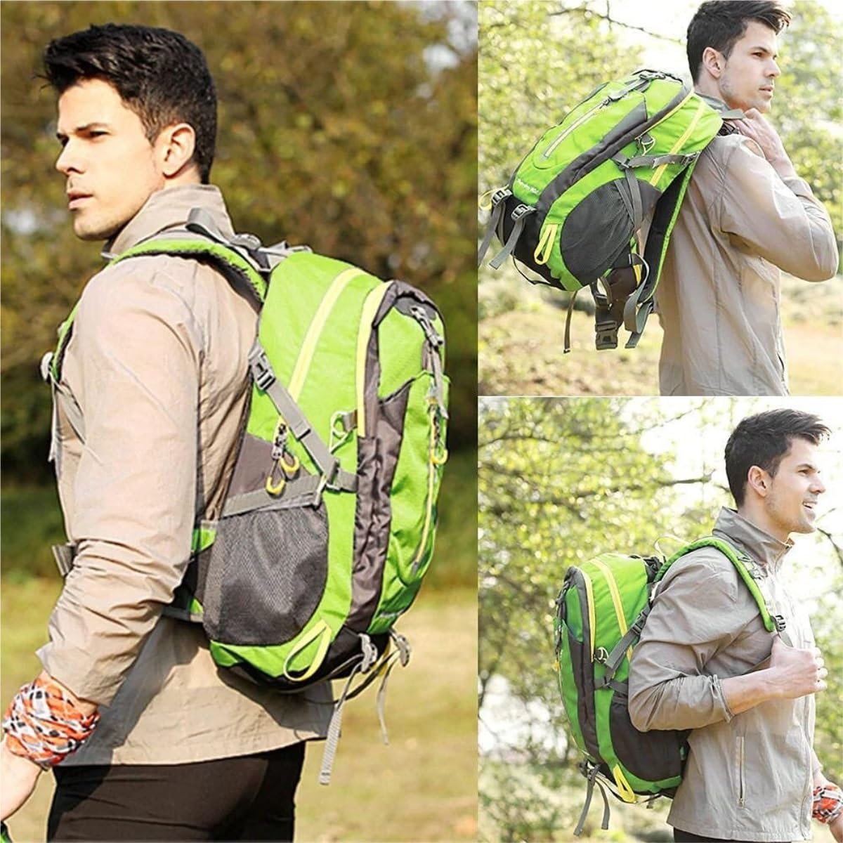 Rucksack Wanderrucksack Bergsteigen Reisen Wandern Laptop Rucksack Männer Und Frauen Outdoor Sport Tasche Reiserucksack Trekkingrucksack(Black)