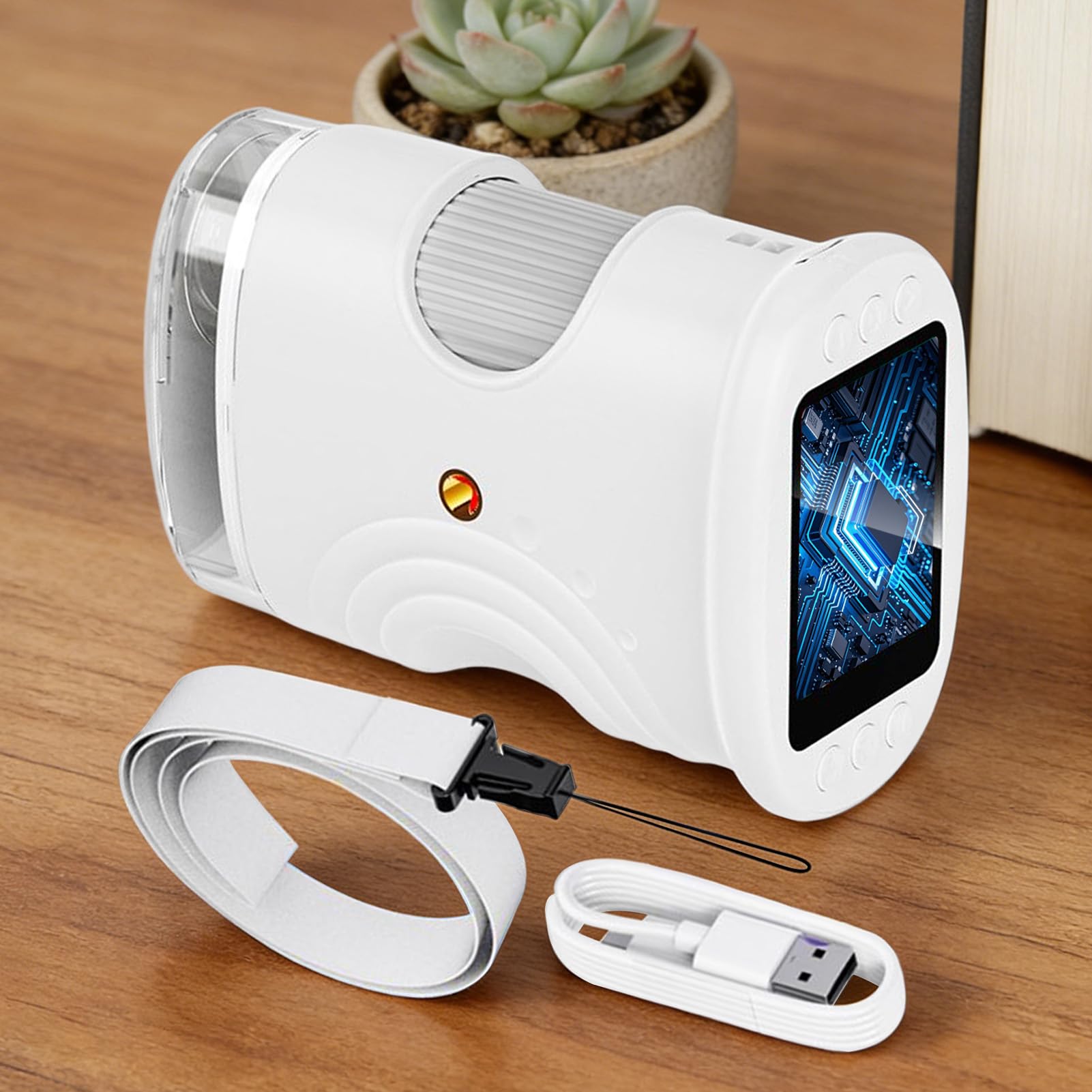 Microscopio Per Bambini Giocattoli Scientifici Educativi Ricaricabili 1000X | Microscopio Portatile Digitale con Schermo da 5 cm Ideale per Scuola Laboratorio Natura Ragazzi e Ragazze
