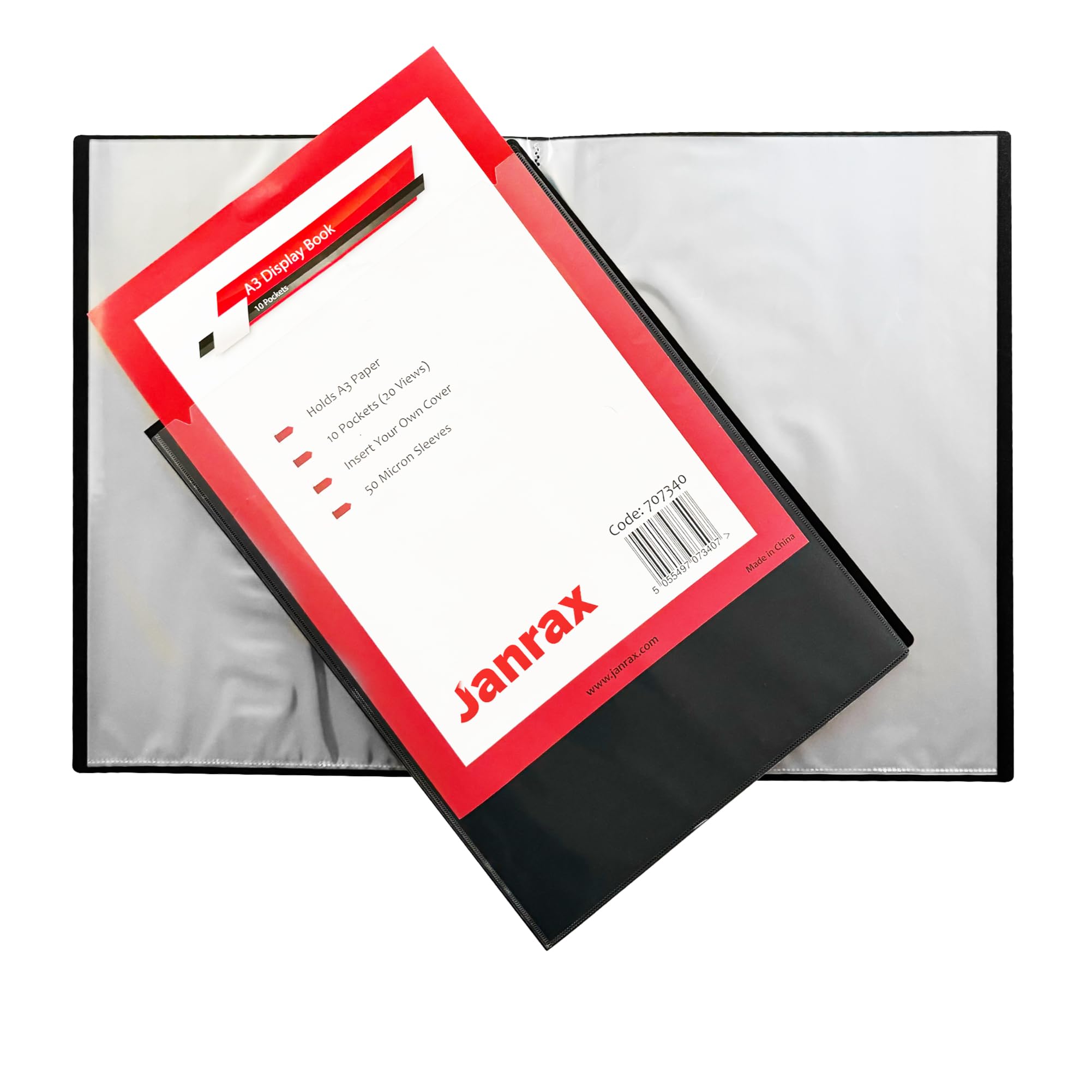 Janrax Presentation Display Book (A3 (10 Pockets))