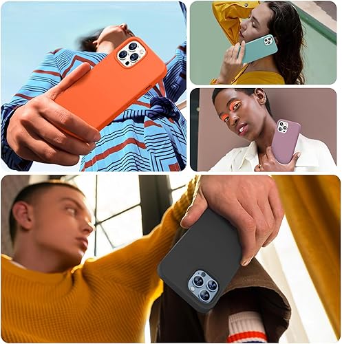 Miniatura 1341 de Miracase - Funda diseñada para iPhone 11 con protector de pantalla, funda de goma de silicona líquida, protección total contra caídas y a prueba