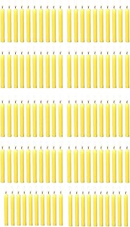 PROSPERRO LUMO by Parkash Candles Chime/Stick/Spell Candle Set of 100 | Ritual Spell | Unscented (Yellow)