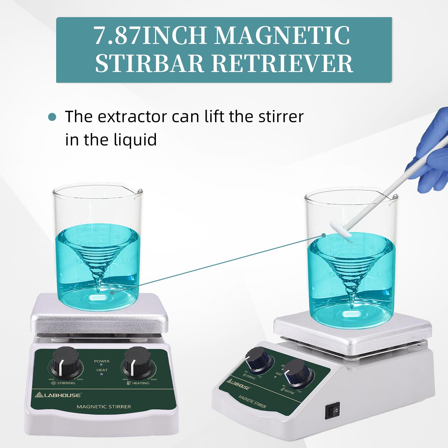 LHS-2 Magnetic Stirrer Hot Plate, 300°C/572°F, 2000RPM, 2L — Amazon image 5