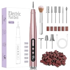 Cordless Nail Drill 35000RPM Portable Electric Nail File for Acrylic Gel Nails Professional Manicure Pedicure Kit Rechargeable Pedicure