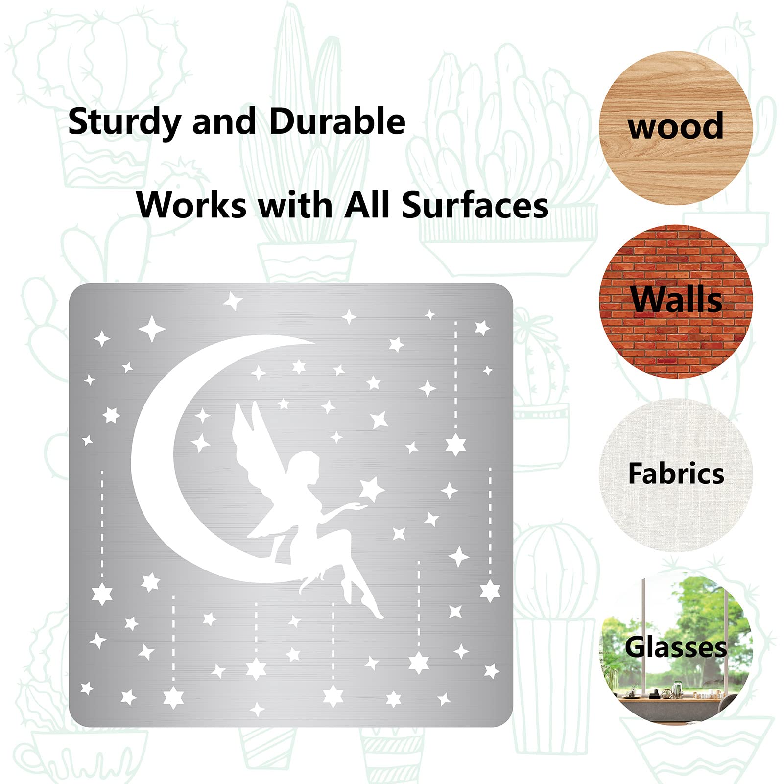 GORGECRAFT Pochoir Métal Triquetra Nœud Celtique 6,3 Pouces – Motifs Viking Wicca Réutilisables Pour Peinture, Pyrogravure & Brûlage Sur Bois