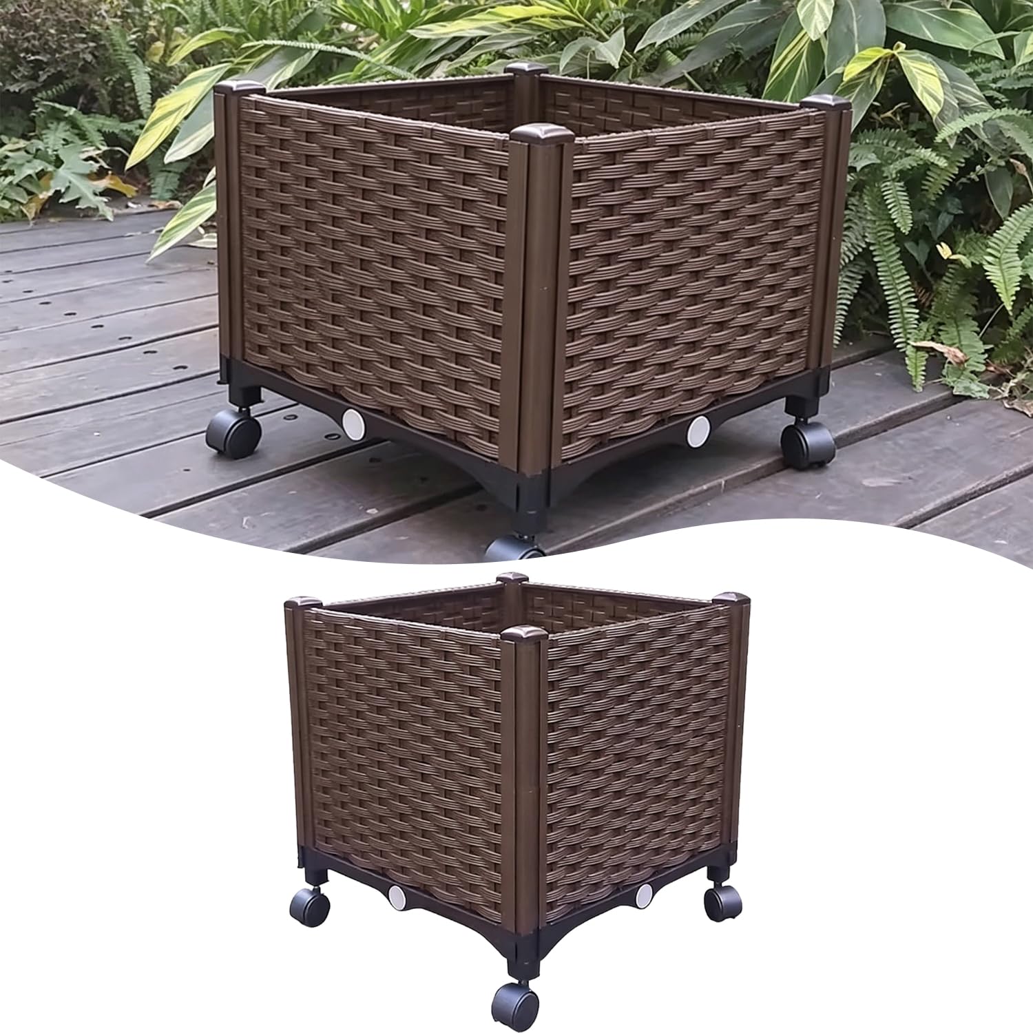 Amazon.co.jp: レイズドベッド 大型 家庭菜園 プランター 【連結・拡張