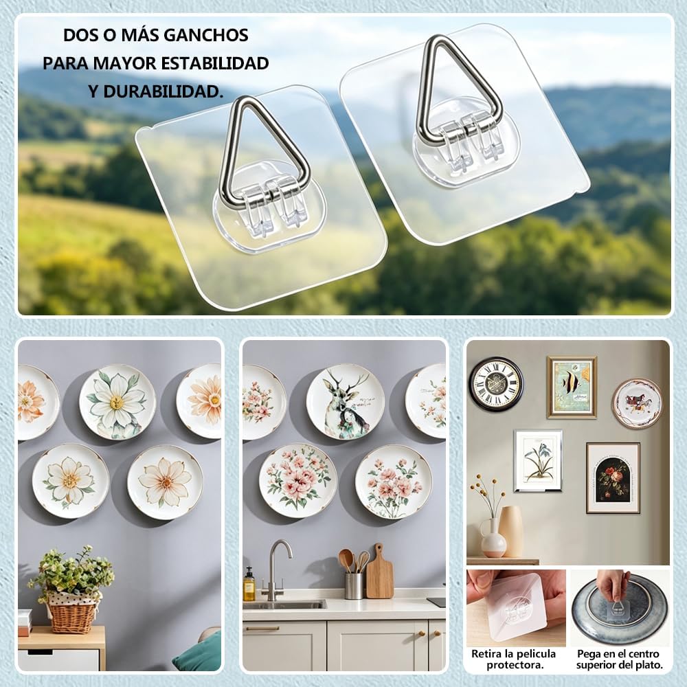 Wall Plate Hangers for Display, Ideal for Hanging Artwork (20)