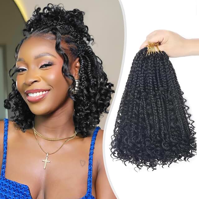 Goddess Box Braids Crochet Hair with Curly Ends
