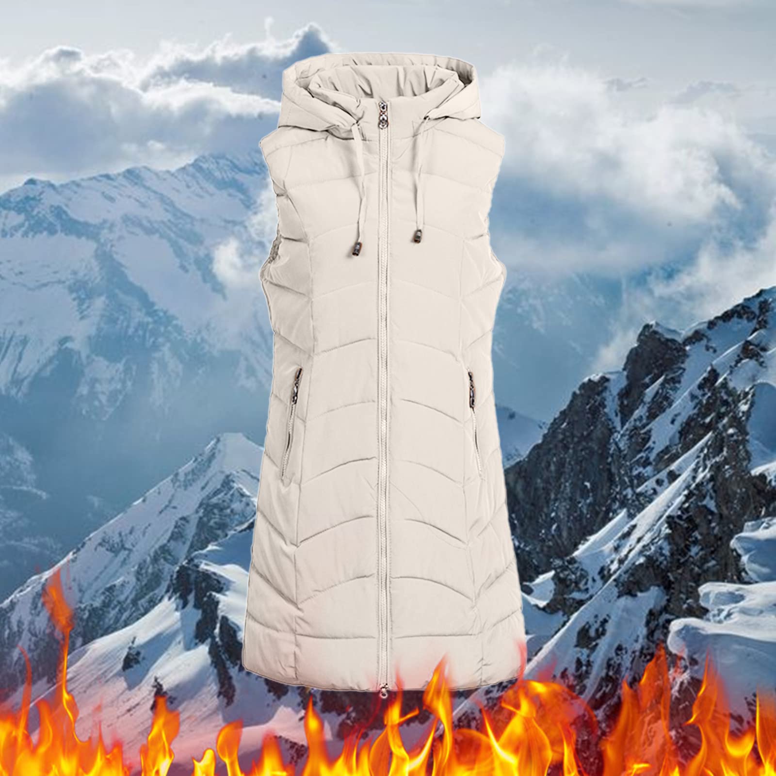 Chaqueta de punto de manga larga para mujer, tallas grandes, para invierno, con cremallera, chaleco sin mangas, cárdigan de punto para el tiempo libre, cómodo