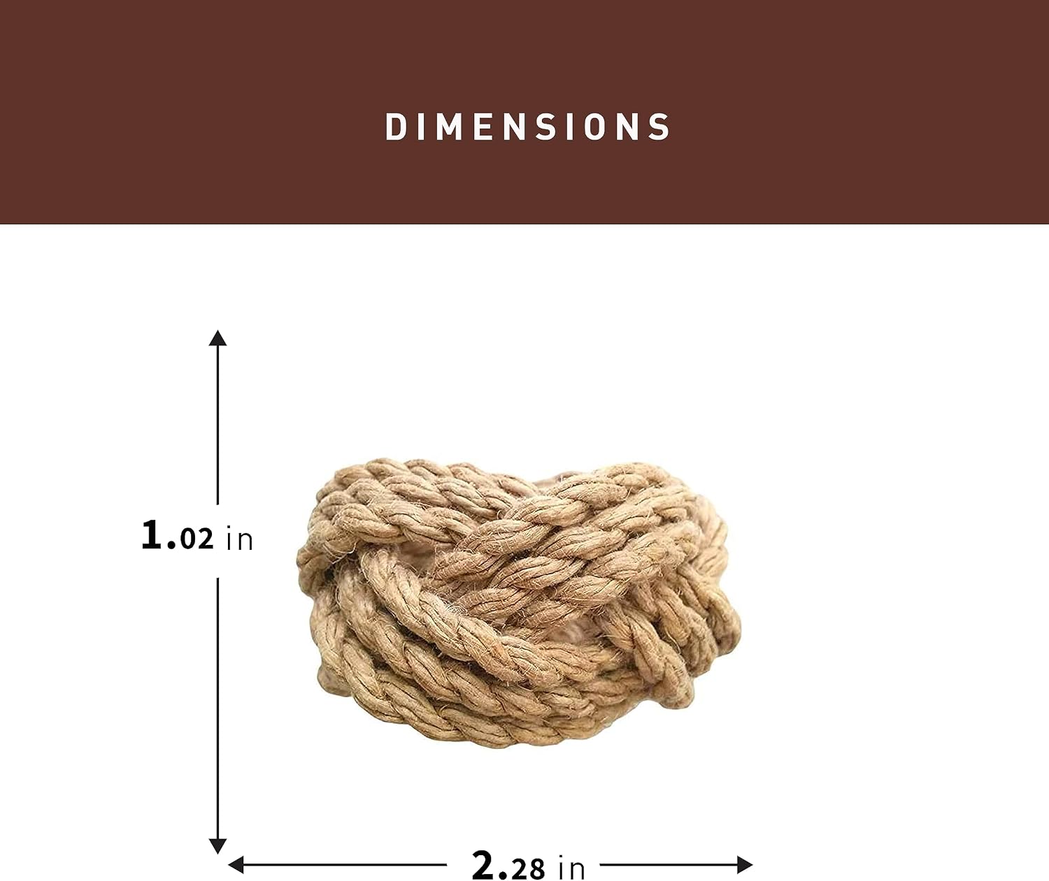 Jolitee Jute Napkin Rings Set of 4 | Elegant Woven Nautical Napkin Rings | 100% Natural Material Handcrafted | Versatile Table Accessories | Farmhouse Rustic Rope Napkin Ring