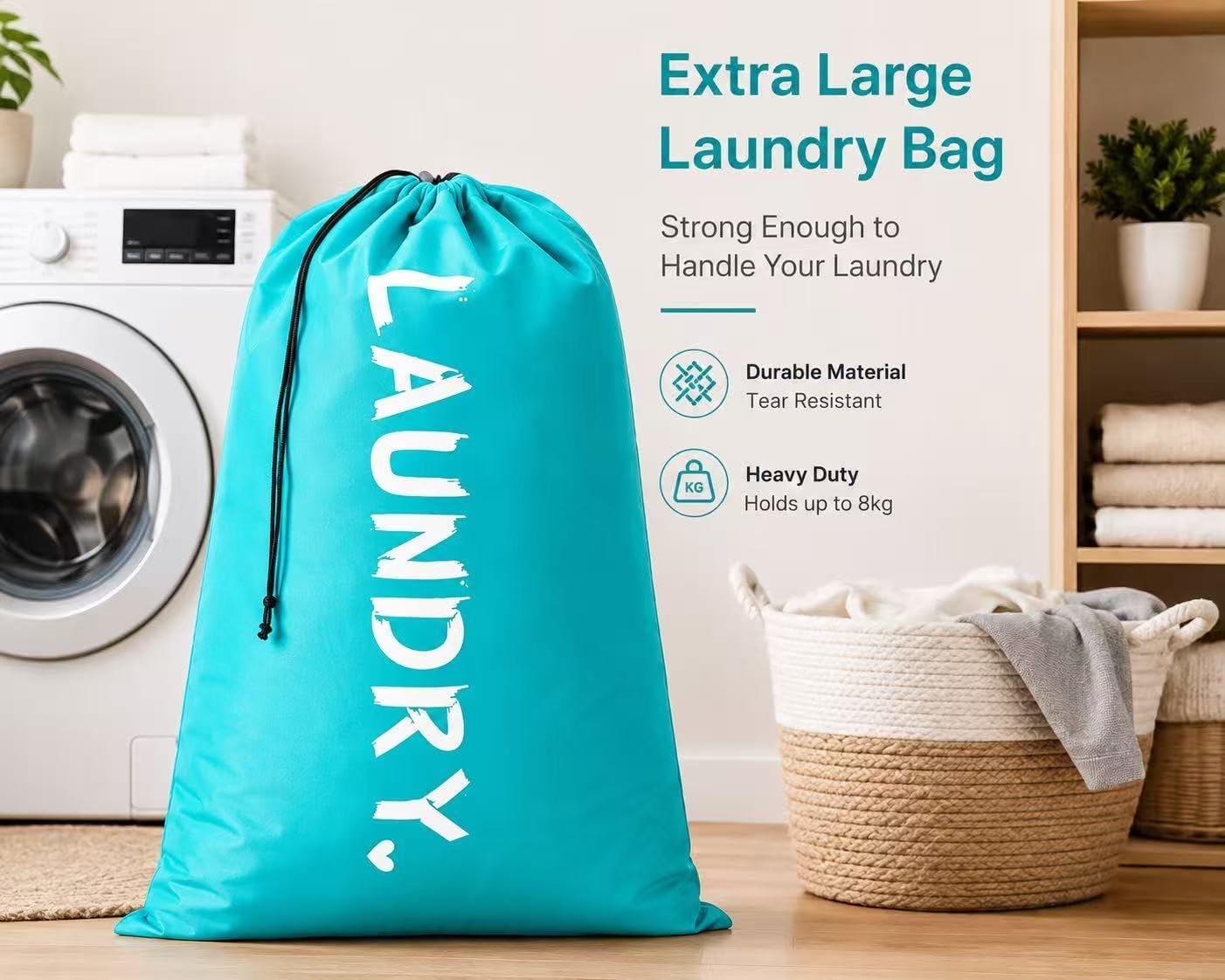XL Travel Laundry Bags 2 Pack, 61 x 91 cm