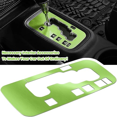 Vista 75 de Cubierta interior, engranaje marco de terminación de aluminio, accesorios para Jeep Wrangler 2011 2012 2013 2014 2015 2016 2017 E-cowlboy, Rojo