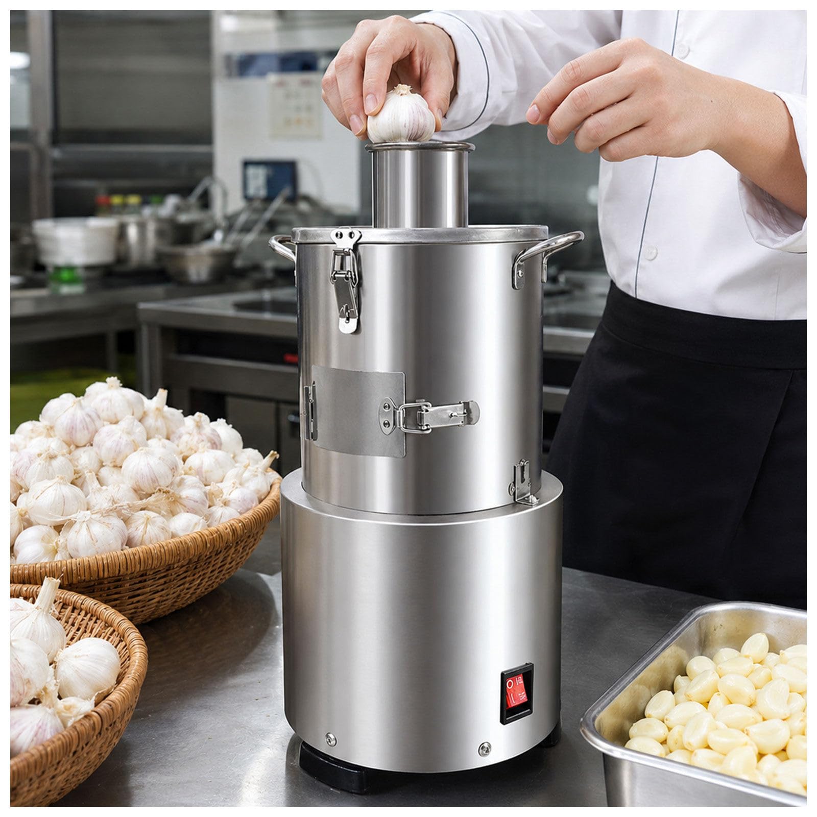 liuyunfeiGL Automatic Garlic Skin Remover, 200W, 30KG/H Capacity