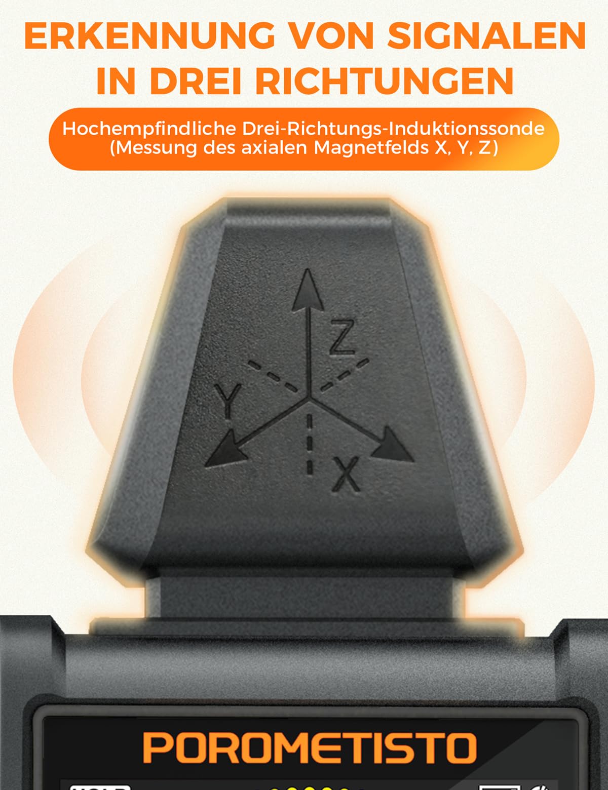 ET01PRO 5-in-1 EMF Messgerät – Elektrosmog Messgerät mit EF/MF/RF/Temperatur/Luftfeuchtigkeit, Max/Min/Speicher, Ideal für Profis, Zuhause & Geisterjagd