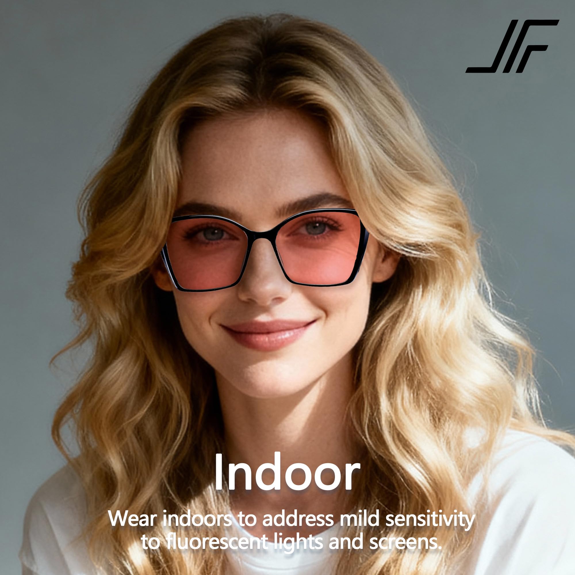 Lunettes Anti Lumière Bleue pour Femmes, Œil de Chat Surdimensionné Tendance, Lunettes de Gaming sur Ordinateur Anti-Reflets & Anti-UV RF6204