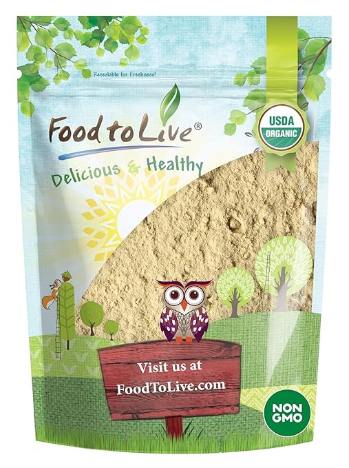 Food to Live - Organic Shiitake Mushroom Powder, 8 Ounces — Non-GMO, Kosher, Vegan Superfood, Vegan, Dried Shitake is Rich in Dietary Fiber and Copper