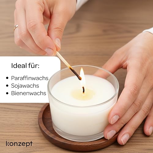 Lot 6/12 x Pot en Verre Vide pour la Fabrication des Bougies - contenants pour Bougies 150 ML sans Couvercle 82x58 mm - photophores/bocaux élégants pour Professionnels et débutants - Cadeau créatif - 5
