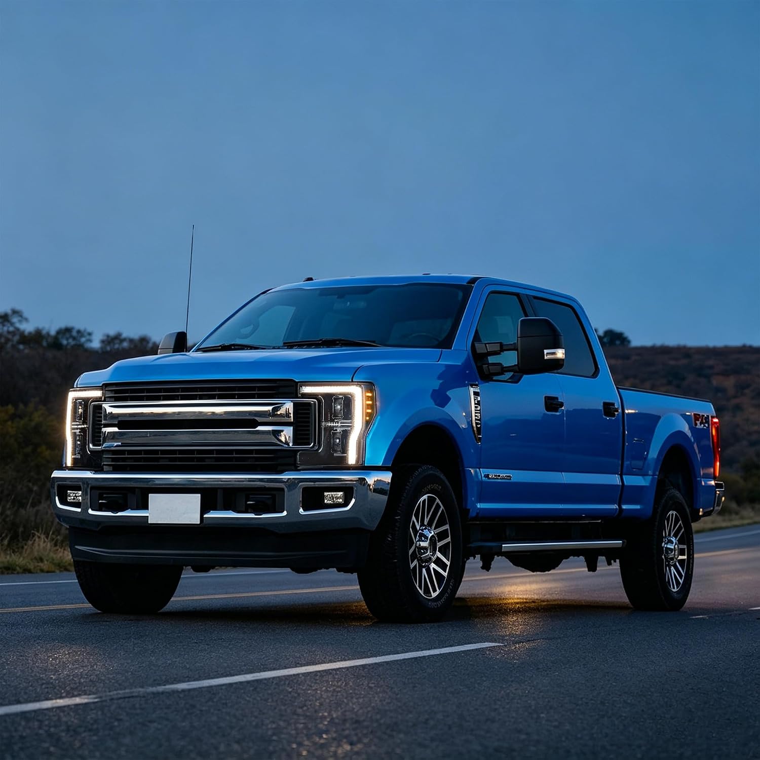 VLAND Full Led Headlight Assembly Compatible with Ford F-250/ F-350/ F-450/ F-550 Super Duty 2017-2019 4th gen Pickup Trucks(Not Fit 2020 Refresh Models) Sold as Pairs