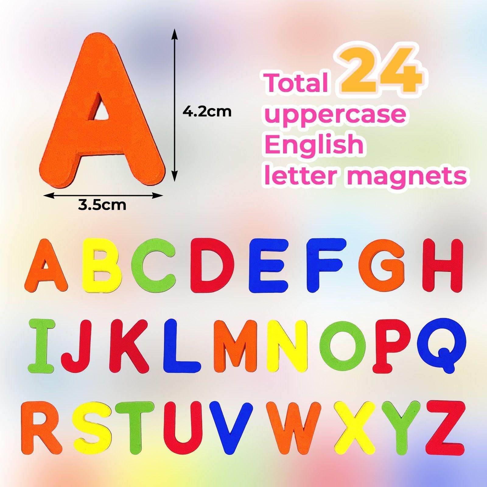 36 sztuk magnesów dla zwierząt, 26 sztuk magnesów alfabetu, kreatywne magnesy dla dzieci, słodkie kreskówki magnesy na lodówkę, magnesy edukacyjne dla wczesnej edukacji