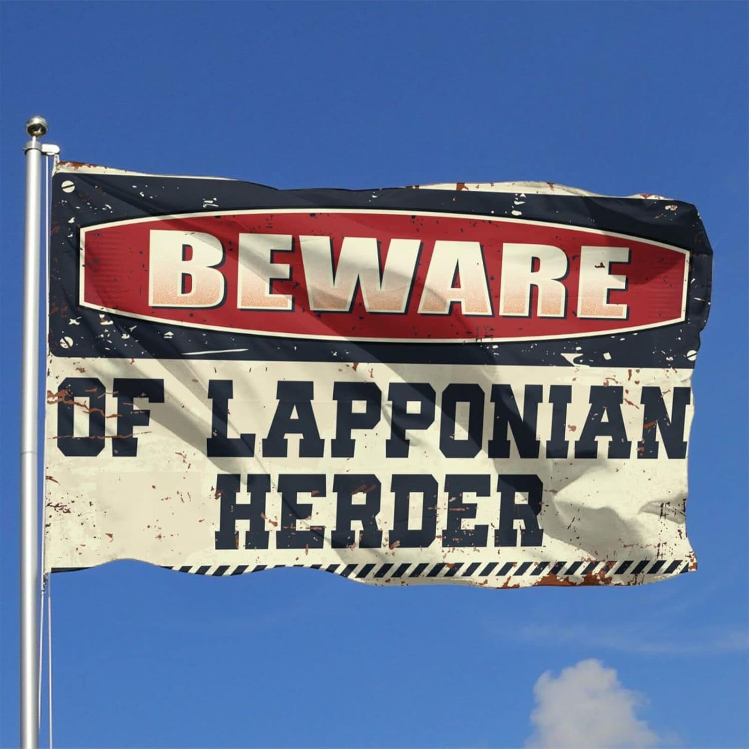 クールな装飾 For Guys Room Lapponian Herderフラッグ ファニーキッチン装飾 ウェルカムガーデンフラッグ