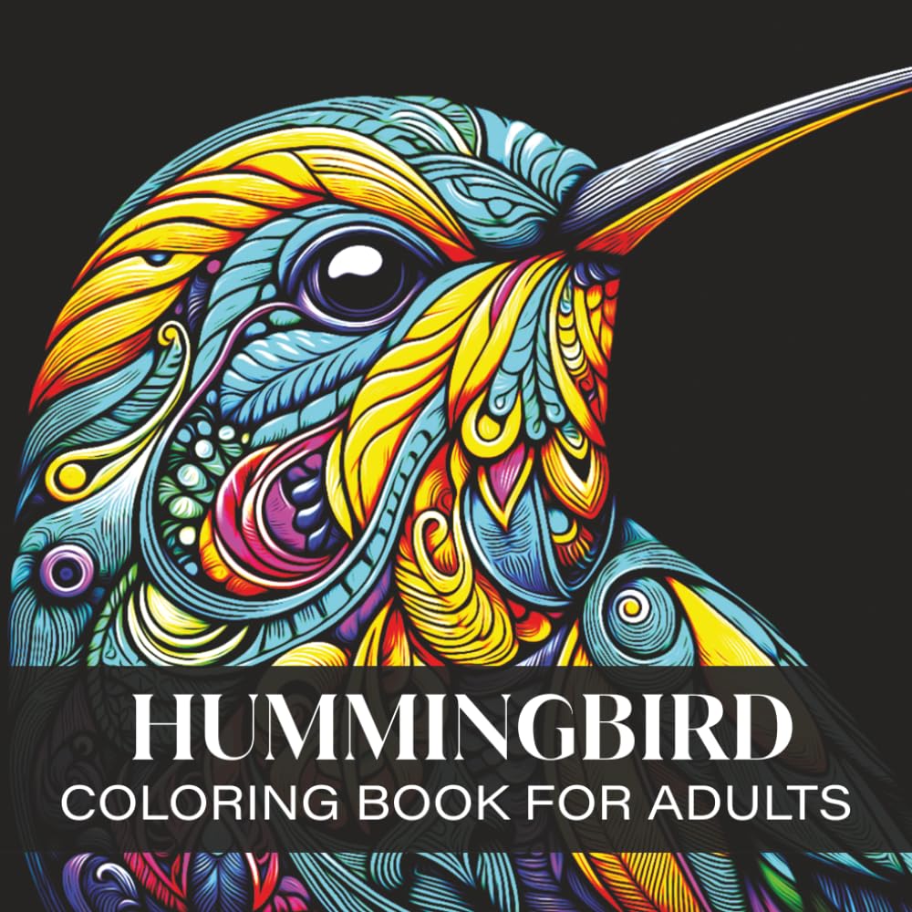 Hummingbird Coloring Book for Adults: Hummingbird Mandala Designs for Relaxation, Mindfulness, and Stress Relief