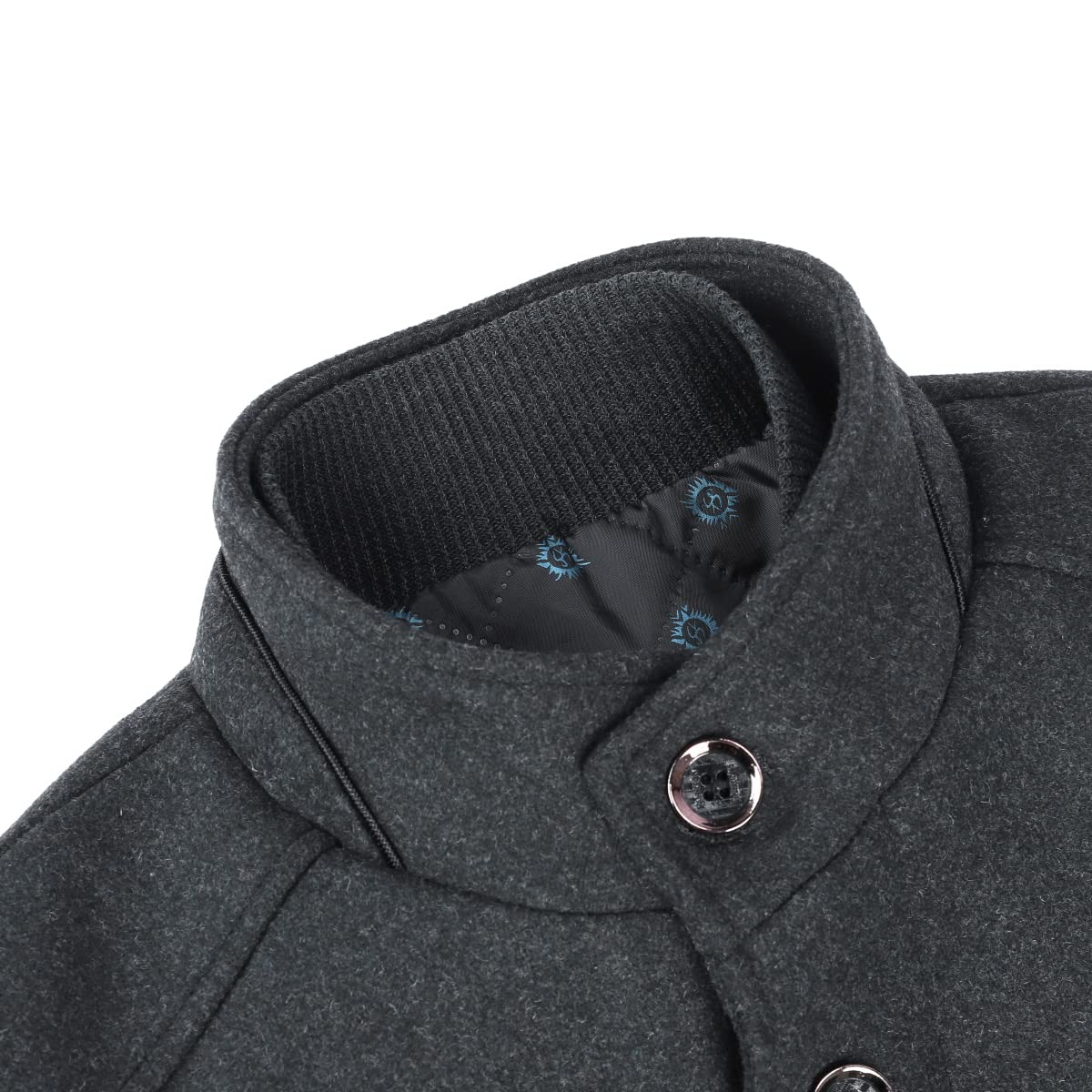 YOUTHUP Abrigos con Chaleco para Hombre de Invierno de Lana Trench Coat Casual Corto Chaqueta Gruesa
