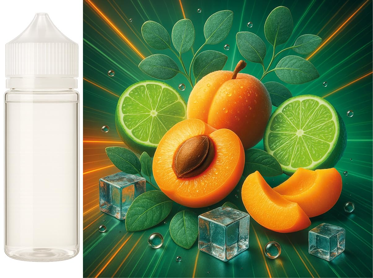 ApriCool – morela limonka eukaliptus Ice aromat koncentrat – Wegański – Sasami – 100ml