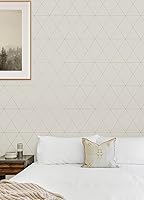 Vista 2 de Scott Living Papel pintado autoadhesivo de doble toma, color gris