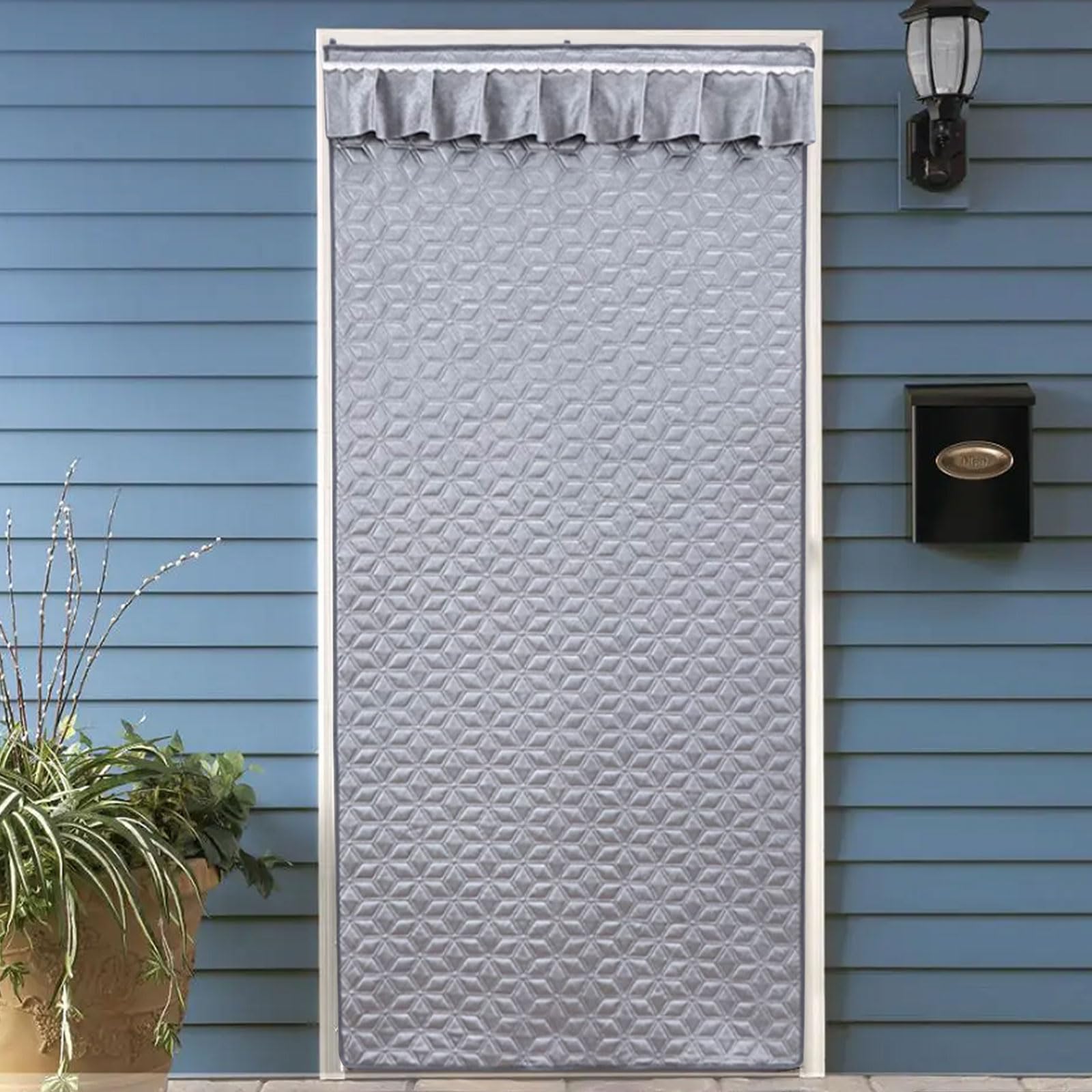 Rideau de porte à isolation thermique contre le froid du balcon et terrasse