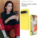 YATWIN Silicone Back Case for Google Pixel 9/9 Pro, Soft-Touch Phone Back Cover for Google Pixel 9/9 Pro - Yellow gallery image