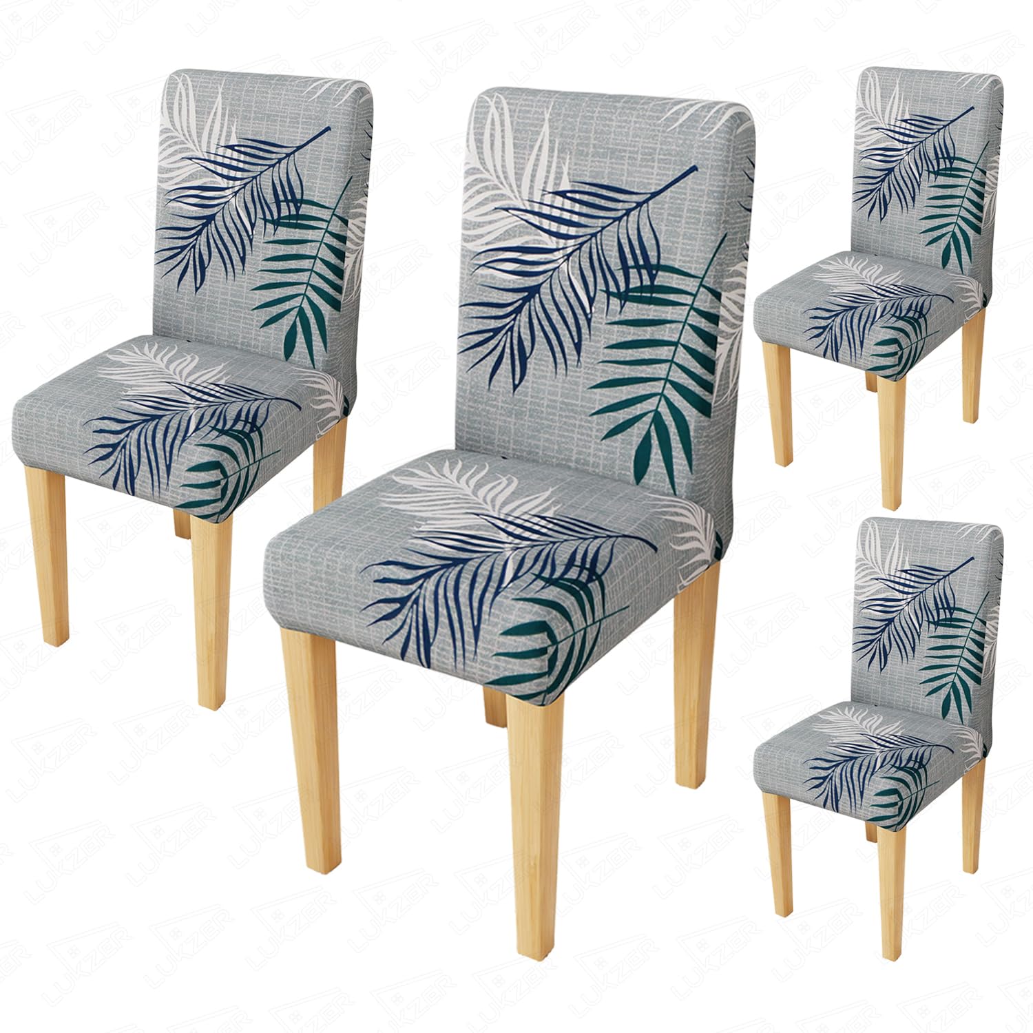 Maroon Flower Dining Chair Covers - 4 Pack -31