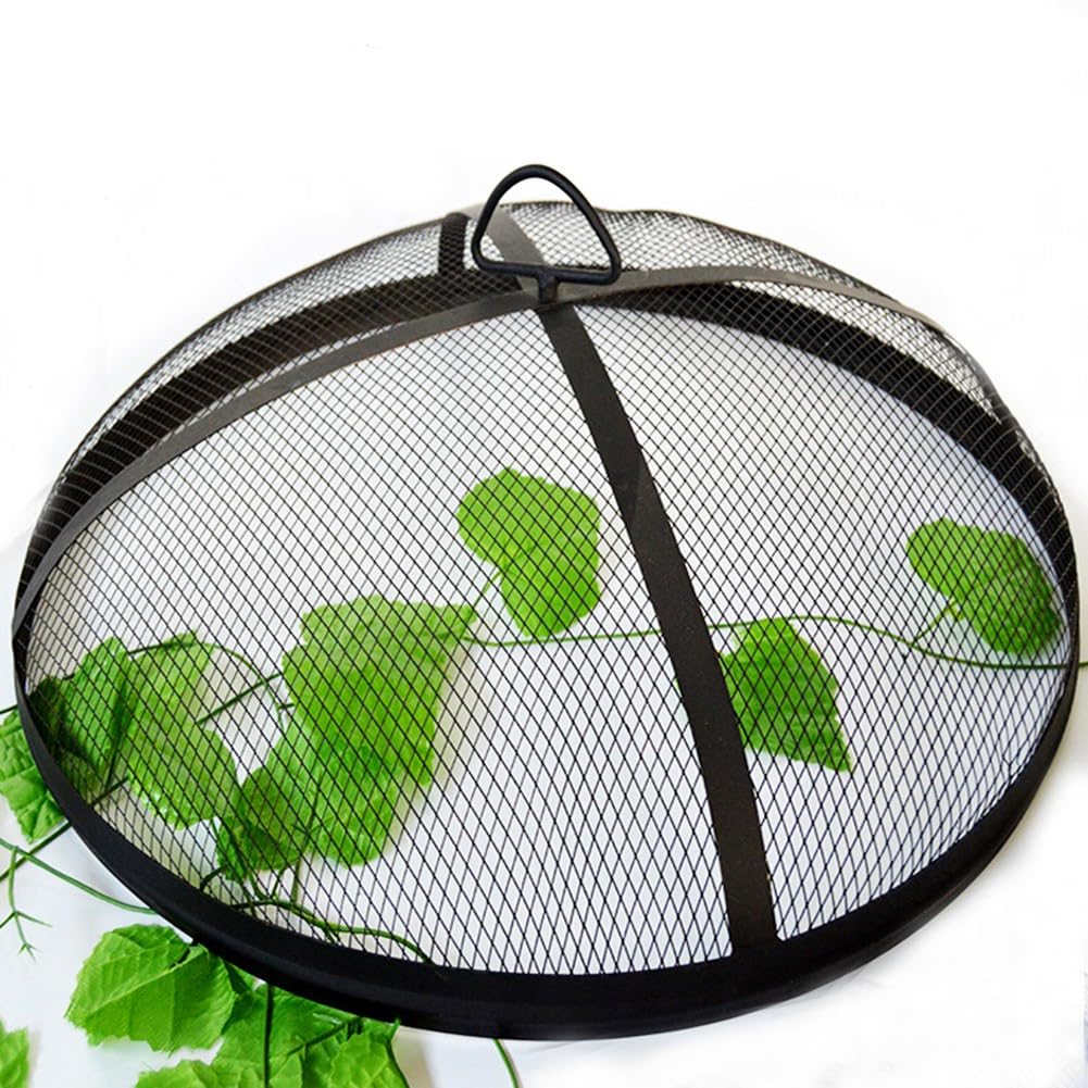 Pare-étincelles pour foyer extérieur, filet de protection rond pour foyer, couvercle de foyer pour le jardin