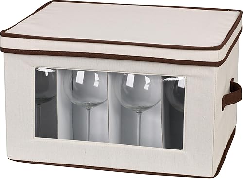 Vista 43 de Household Essentials baúl de almacenamiento de vajilla para platillos