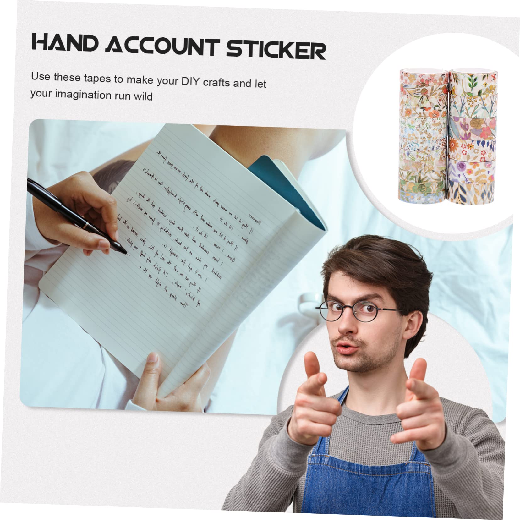 NUOBESTY 54rollen Washi Tape Dekorative Klebebänder Verschiedenen Mustern Für Handbücher Scrapbooking Journals Und Kreative Bastelprojekte Praktisch Und Ästhetisch