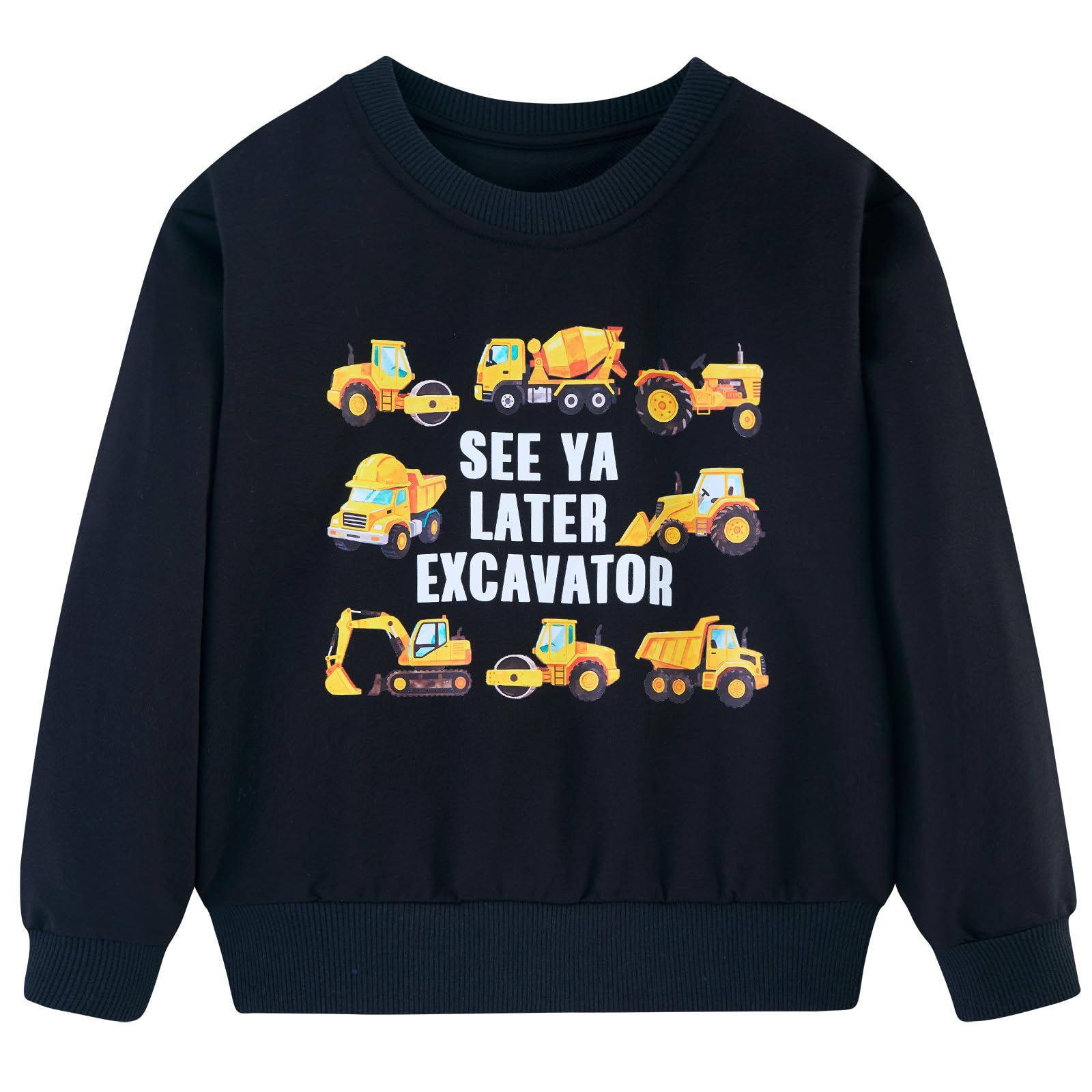 Funnycokid Boys Sweatshirts Toddler Long Sleeve Pullover Crewneck Tops 2-6Y