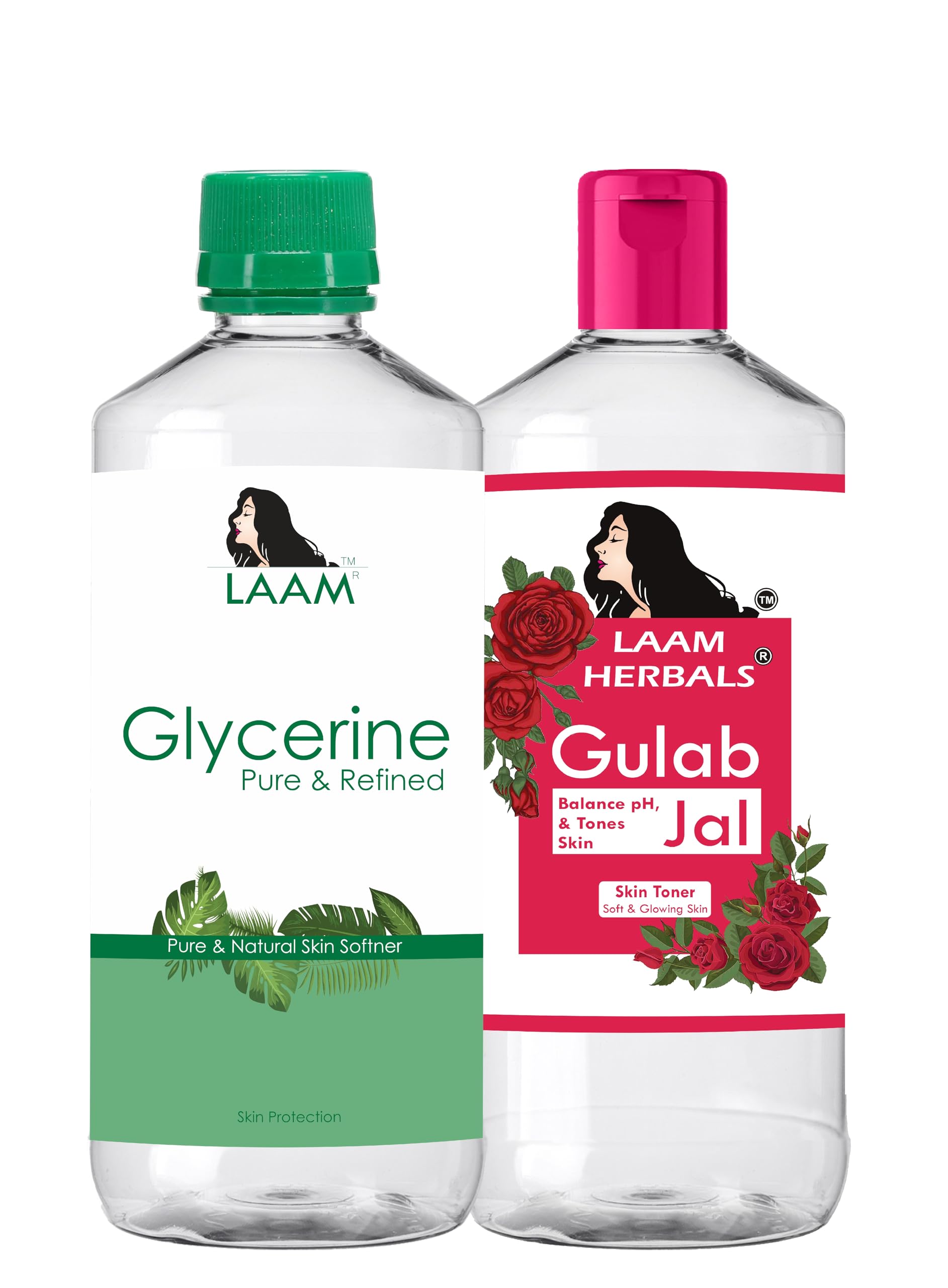 Laam Herbals Rose Water & Refined Glycerine | Steam Distilled | Pure & Natural | Skin Softner, Balance pH, Skin Toner (500 ml+600 g)-image-7