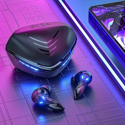 Miniatura 2 de EKSA Auriculares inalámbricos para juegos auriculares Bluetooth para juegos móviles interruptor música latencia ultra baja de 38 ms 36 horas de