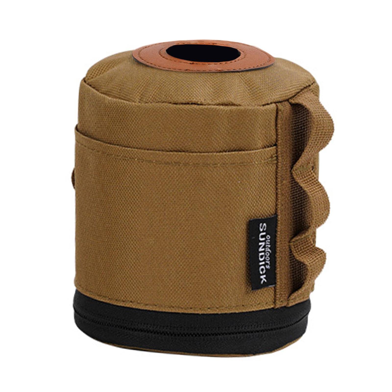 GZYF Portable Gas Tank Protective Case Cylinder Canister Storage Cover for Traveling Accessories Hiking Cooking Supplies BBQ, Brown L