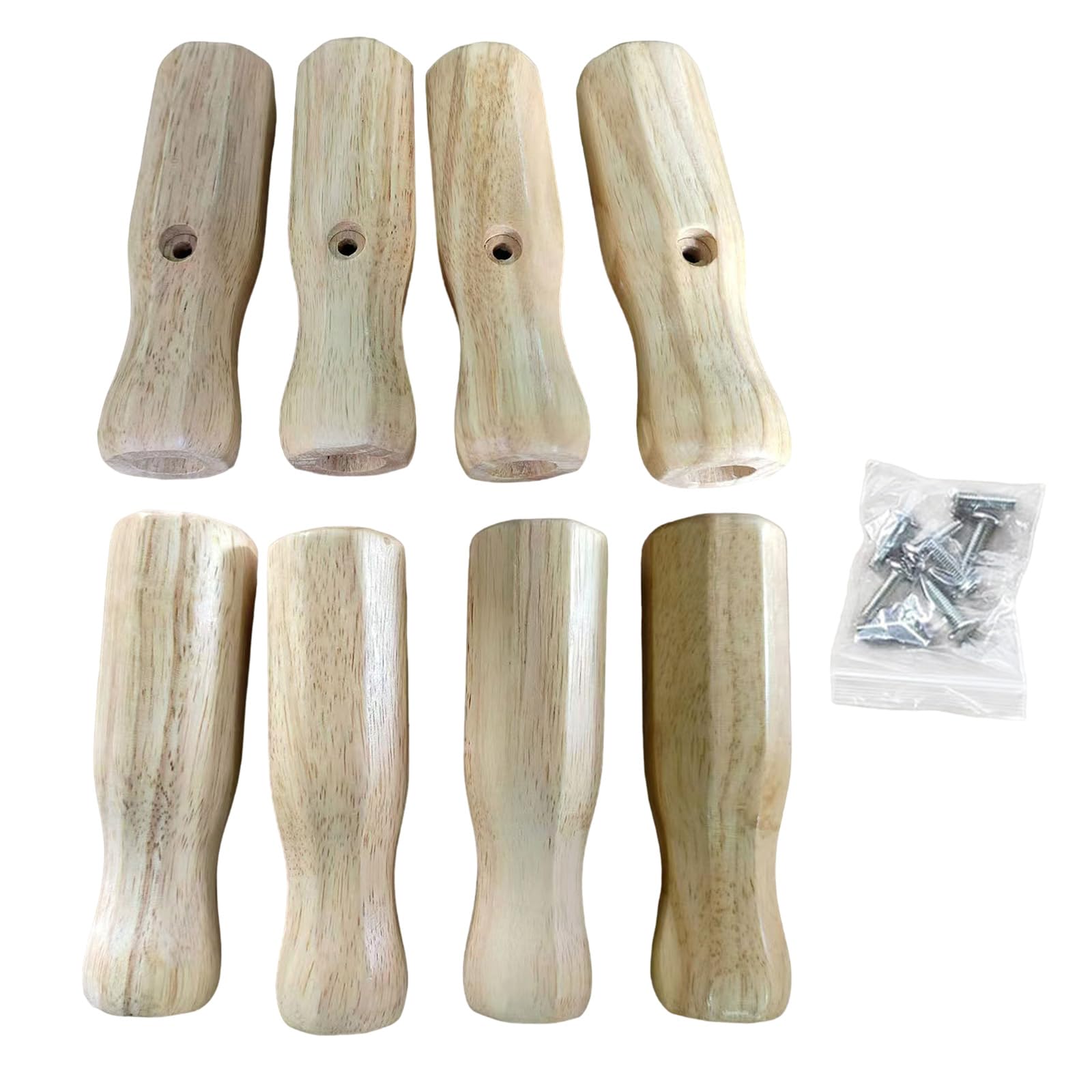 Lot De 8 Poignées Pour Baby-foot - PVC Noir Antidérapant, Pour Barres 12.7mm
