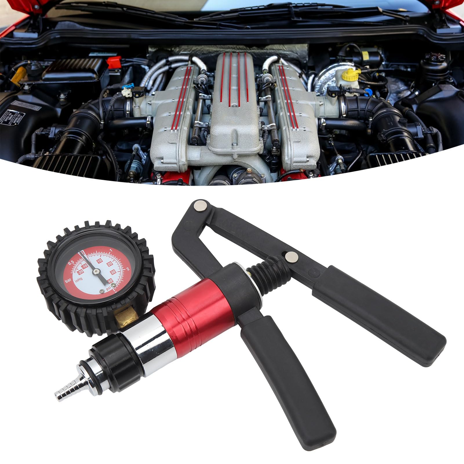 Kit De Purga De Frenos Bomba De Mano Vacio Presion Prueba Purga Aceite Frenos Embrague Herramienta Para Coche Camion