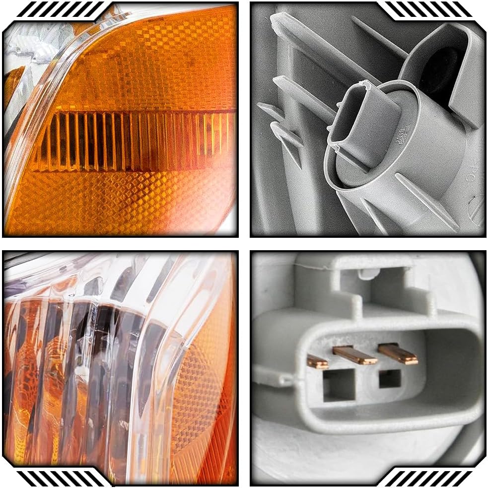 EPIC LIGHTING OE Fitment Replacement Side Marker Corner Signal Lights Assemblies Compatible with 2005-2006 Tundra Left Driver & Right Passenger Sides Pair
