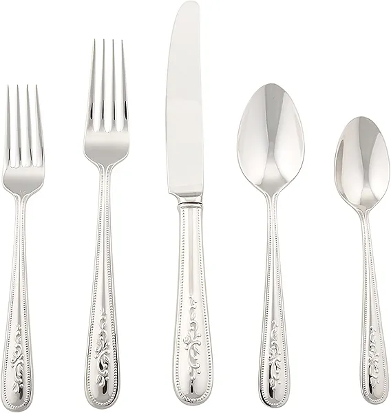 Lenox Opal Innocence Flatware 5-Piece Place Setting - , Silver