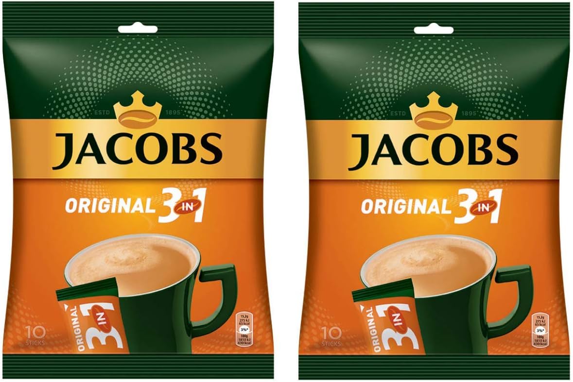 Jacobs ORIGINAL 3-in-1 Instant Coffee - 20 Coffee Sticks