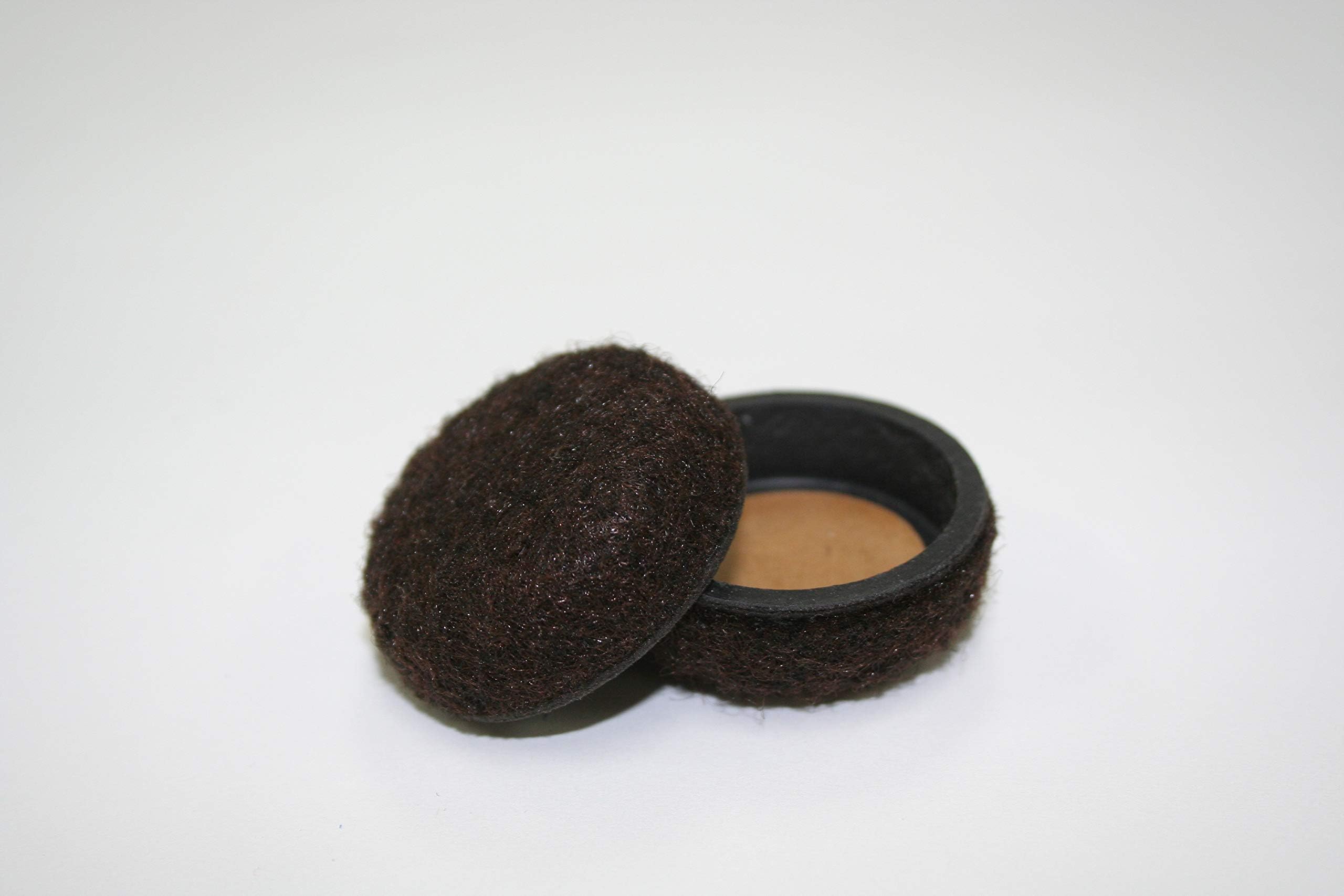 Formed Felt Floor Savers for Chairs and Tables - 2" Brown Circle - 8 Piece