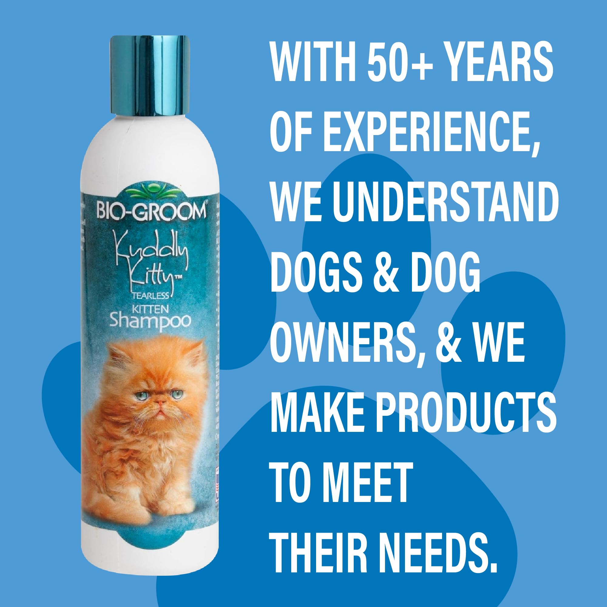 Bio-Groom Kuddly Kitty - Sanftes Katzenshampoo - Hinterlässt das Fell weich und sauber - Tränenfrei - Frei von Parabenen und künstlichen Verdickungsmitteln - Konzentrat 1:2 (Verdünnt 708 ml) - 236 ml
