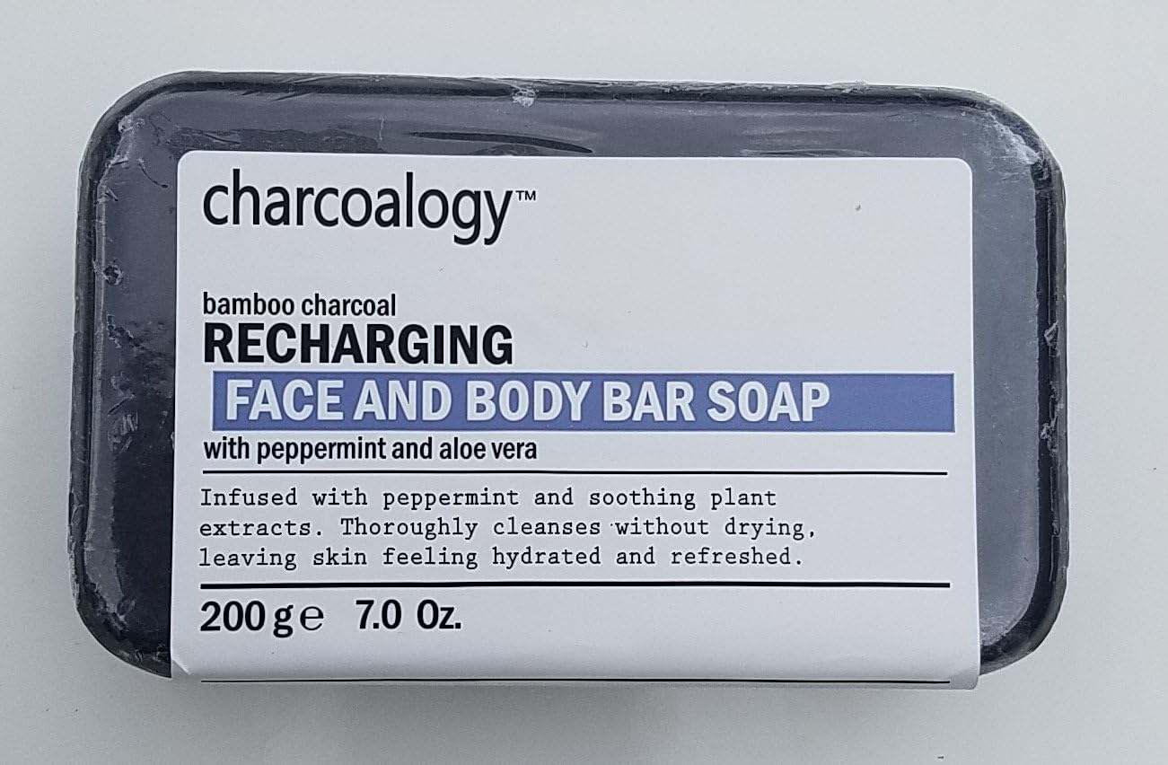 Bamboo Charcoal Recharging Face and Body Bar Soap